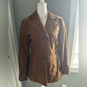 Cabi Brown Corduroy Journey Jacket Size Small